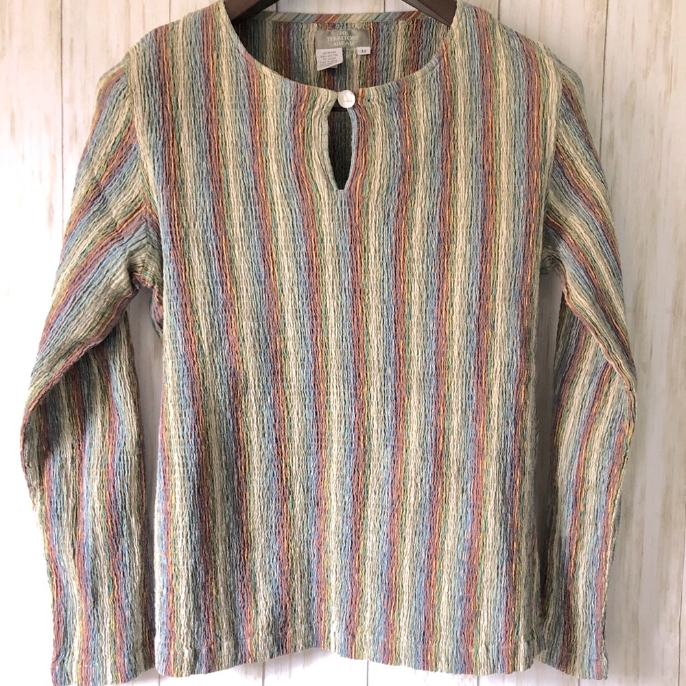 Territory Ahead Textured Cotton Top